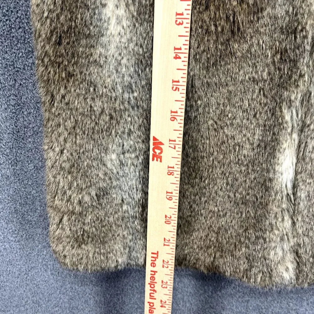 TALULA Vest‎ Womens Medium Brown Faux Fur Aritzia Park Slope Plush Jacket